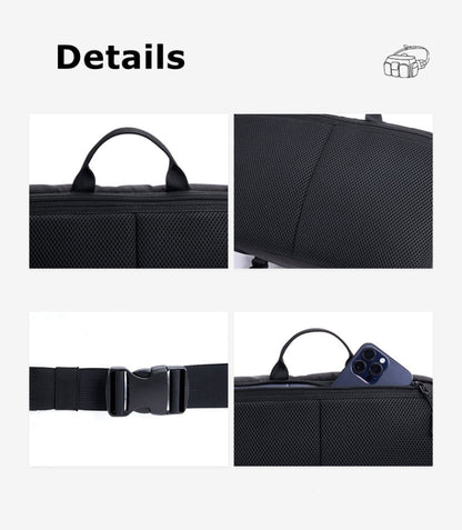 Cwatcun D96 Waist Camera Bag Sling Shoulder Camera Bag, 29.5 x 17.5 x 18cm