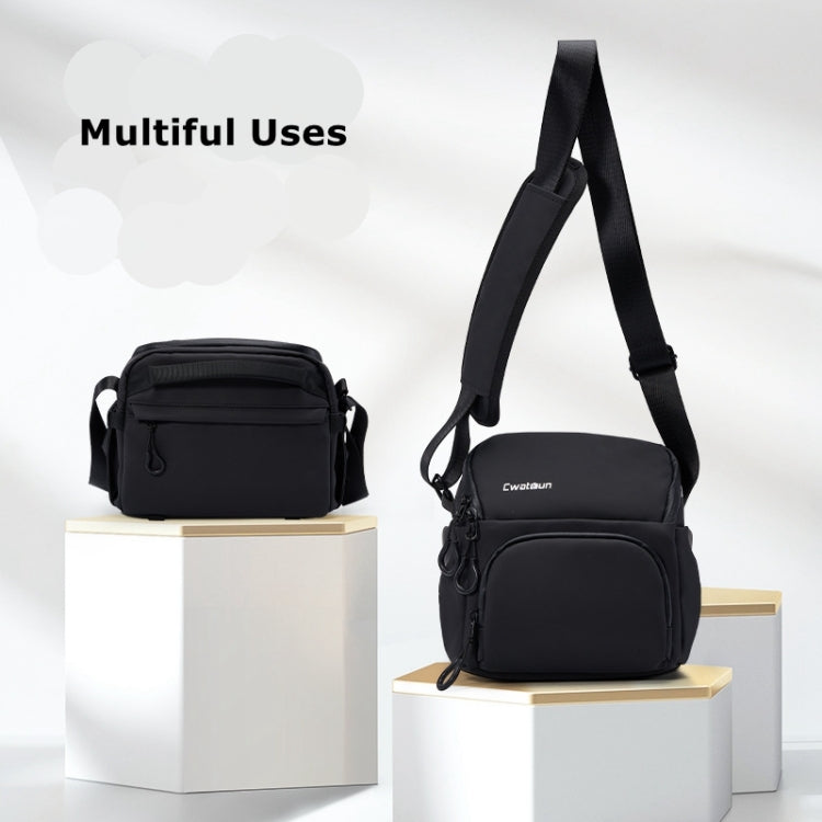 Cwatcun D101 Crossbody Camera Bag Photography Lens Shoulder Bag, 20 x 20.5 x 15cm, 29 x 24 x 17cm