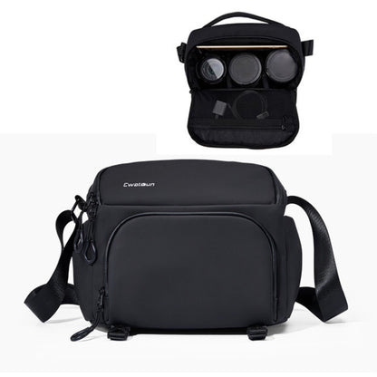 Cwatcun D101 Crossbody Camera Bag Photography Lens Shoulder Bag, 20 x 20.5 x 15cm, 29 x 24 x 17cm