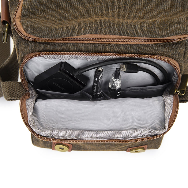 Cwatcun N1 Retro Multifunctional Canvas Waterproof Digital Camera Photography Bag, 18 x 12.5 x 21cm Beige, 18 x 12.5 x 21cm Coffee, 22.5 x 14.5 x 27cm Beige, 22.5 x 14.5 x 27cm Coffee, 29 x 14.5 x 22cm Coffee