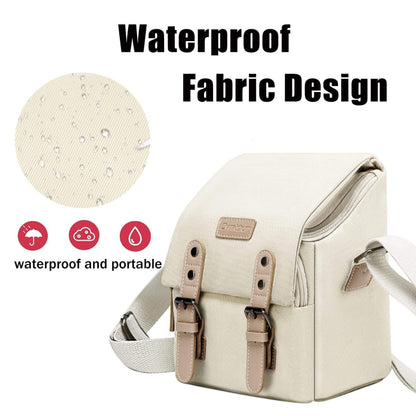Cwatcun N1 Retro Multifunctional Canvas Waterproof Digital Camera Photography Bag, 18 x 12.5 x 21cm Beige, 18 x 12.5 x 21cm Coffee, 22.5 x 14.5 x 27cm Beige, 22.5 x 14.5 x 27cm Coffee, 29 x 14.5 x 22cm Coffee