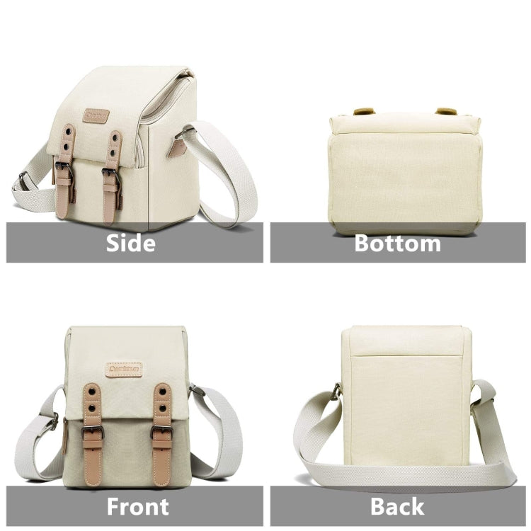 Cwatcun N1 Retro Multifunctional Canvas Waterproof Digital Camera Photography Bag, 18 x 12.5 x 21cm Beige, 18 x 12.5 x 21cm Coffee, 22.5 x 14.5 x 27cm Beige, 22.5 x 14.5 x 27cm Coffee, 29 x 14.5 x 22cm Coffee