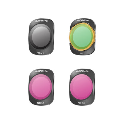 For DJI OSMO Pocket 3 Sunnylife Camera Lens Magnetic Metal Filter, MCUV, ND8, ND16, ND32, ND64, ND256, ND8PL, ND16PL, ND32PL, ND64PL, CPL, 3 in 1 CPL ND8/16, 3 in 1 ND16/64/256, 4 in 1 ND8/16/32/64, 4 in 1 ND8/16/32/64PL, 4 in 1 MCUV CPL ND32/64...