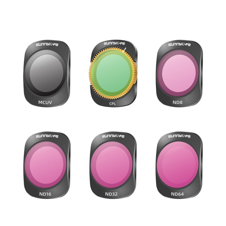 For DJI OSMO Pocket 3 Sunnylife Camera Lens Magnetic Metal Filter, MCUV, ND8, ND16, ND32, ND64, ND256, ND8PL, ND16PL, ND32PL, ND64PL, CPL, 3 in 1 CPL ND8/16, 3 in 1 ND16/64/256, 4 in 1 ND8/16/32/64, 4 in 1 ND8/16/32/64PL, 4 in 1 MCUV CPL ND32/64...