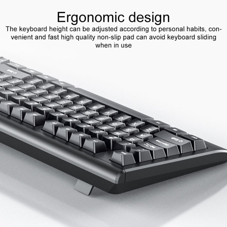 AULA AC106 USB Port Wired Keyboard Mouse Set, AC106