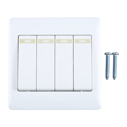 185-265V Wall Switch 86mm, One Button, Two Buttons, Three Buttons, Four Buttons