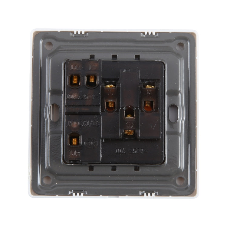 185-265V Multifunctional Wall Switch 86mm with Three-hole Power Socket