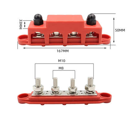 CP-4016 M10+M8 Power Distribution Block Terminal Studs with Terminals, CP-4016