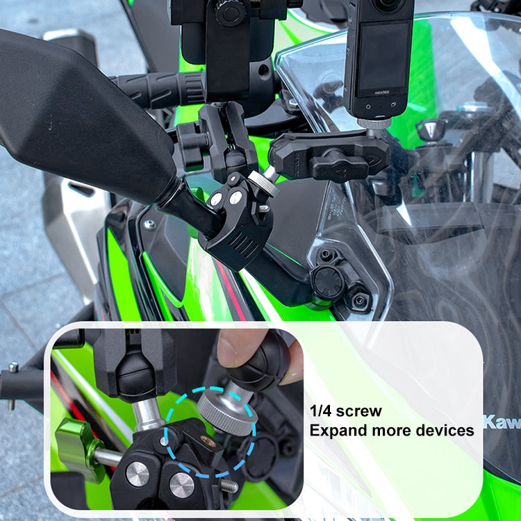 RUIGPRO Crab Clamp Action Camera Bracket, 1/4 Ball Head Mount, 1/4 Ball Head Mount with Rod, 3-claw Ball Head Mount, 3-claw Ball Head Mount with Rod, Dual-Head Crab, Dual-Head Crab with Selfie Stick, 1/4 Ball Head Dual-Head Crab with Selfie Stick...