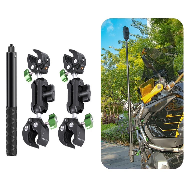 RUIGPRO Crab Clamp Action Camera Bracket, 1/4 Ball Head Mount, 1/4 Ball Head Mount with Rod, 3-claw Ball Head Mount, 3-claw Ball Head Mount with Rod, Dual-Head Crab, Dual-Head Crab with Selfie Stick, 1/4 Ball Head Dual-Head Crab with Selfie Stick...