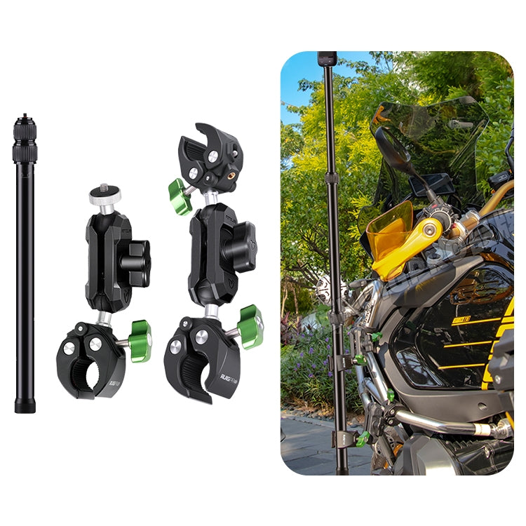 RUIGPRO Crab Clamp Action Camera Bracket, 1/4 Ball Head Mount, 1/4 Ball Head Mount with Rod, 3-claw Ball Head Mount, 3-claw Ball Head Mount with Rod, Dual-Head Crab, Dual-Head Crab with Selfie Stick, 1/4 Ball Head Dual-Head Crab with Selfie Stick...
