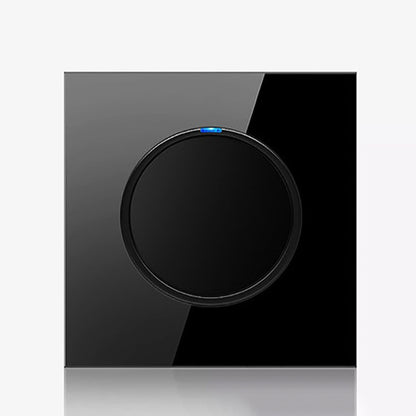 86mm Round LED Tempered Glass Switch Panel, Black Round Glass, One Open Dual Control, Two Billing Control, Two Open Dual Control, Three Billing Control, Three Open Dual Control, Four Billing Control, Four Open Dual Control, One Open Multiple Control