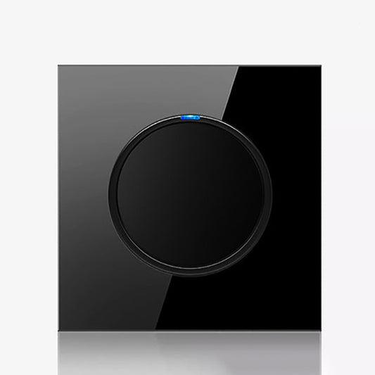 86mm Round LED Tempered Glass Switch Panel, Black Round Glass, One Open Dual Control, Two Billing Control, Two Open Dual Control, Three Billing Control, Three Open Dual Control, Four Billing Control, Four Open Dual Control, One Open Multiple Control