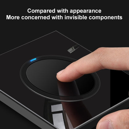 86mm Round LED Tempered Glass Switch Panel, Black Round Glass, One Open Dual Control, Two Billing Control, Two Open Dual Control, Three Billing Control, Three Open Dual Control, Four Billing Control, Four Open Dual Control, One Open Multiple Control