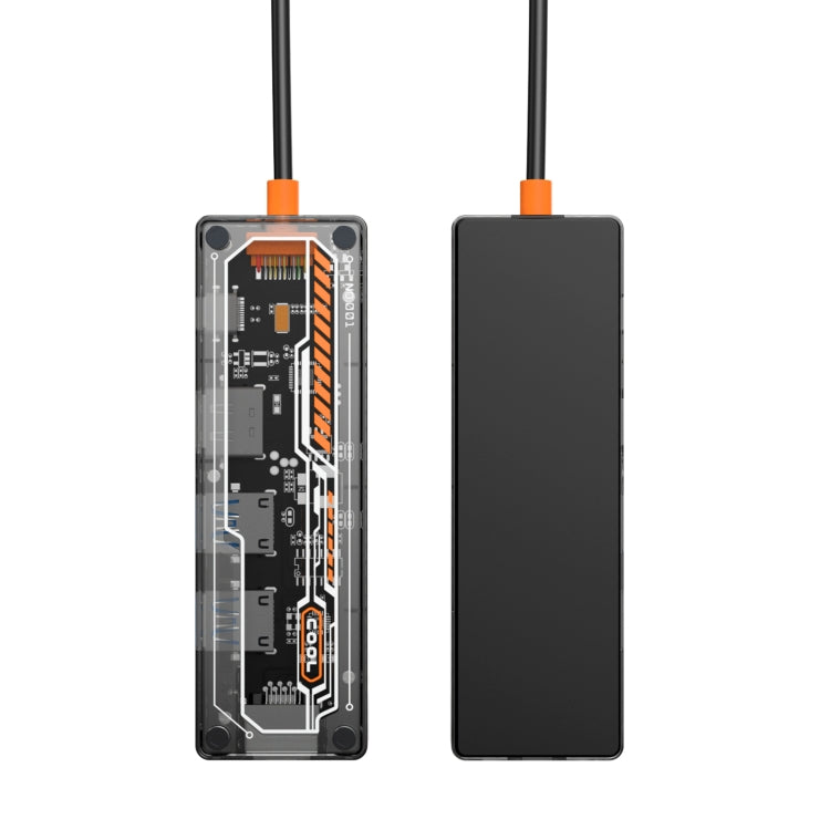 SW5R 5 in 1 Type-C to PD + USB3.0 + USB2.0 + HDMI + RJ45 HUB Docking Station, SW5R