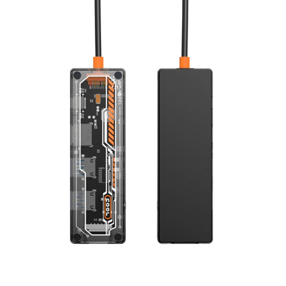 SW6V 6 in 1 Type-C to USB + HDMI + VGA + Audio 3.5 HUB Docking Station, SW6V