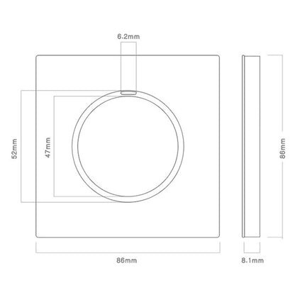 86mm Round LED Tempered Glass Switch Panel, Gray Round Glass, One Open Dual Control, Two Billing Control, Two Open Dual Control, Three Billing Control, Three Open Dual Control, Four Billing Control, Four Open Dual Control, One Open Multiple Control