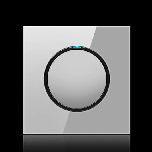 86mm Round LED Tempered Glass Switch Panel, Gray Round Glass, One Open Dual Control, Two Billing Control, Two Open Dual Control, Three Billing Control, Three Open Dual Control, Four Billing Control, Four Open Dual Control, One Open Multiple Control
