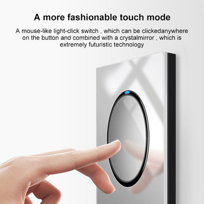 86mm Round LED Tempered Glass Switch Panel, Gray Round Glass, One Open Dual Control, Two Billing Control, Two Open Dual Control, Three Billing Control, Three Open Dual Control, Four Billing Control, Four Open Dual Control, One Open Multiple Control