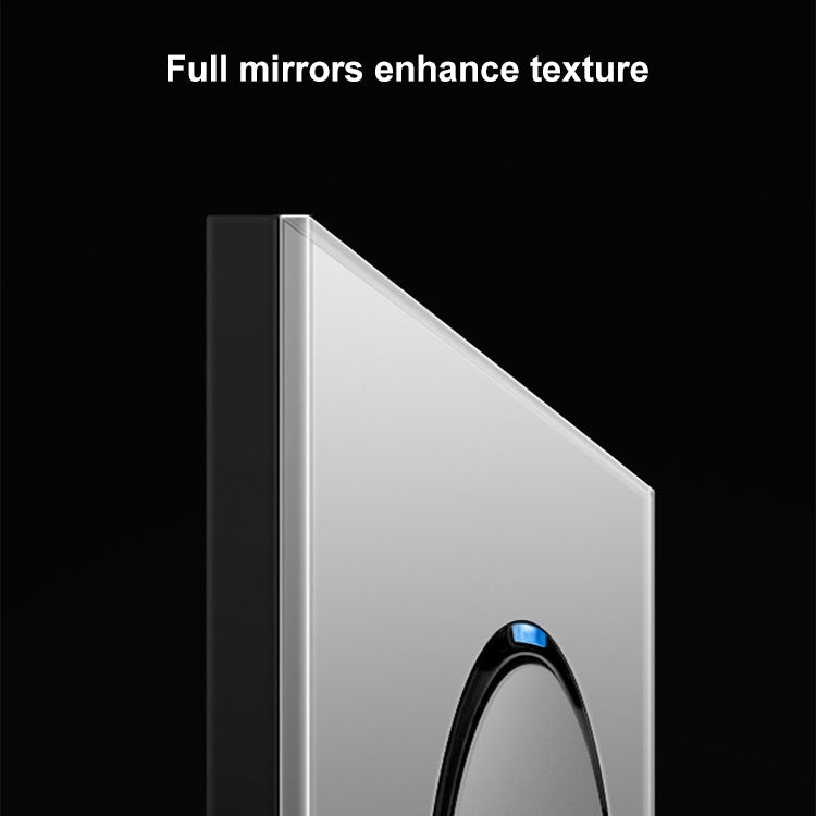 86mm Round LED Tempered Glass Switch Panel, Gray Round Glass, One Open Dual Control, Two Billing Control, Two Open Dual Control, Three Billing Control, Three Open Dual Control, Four Billing Control, Four Open Dual Control, One Open Multiple Control
