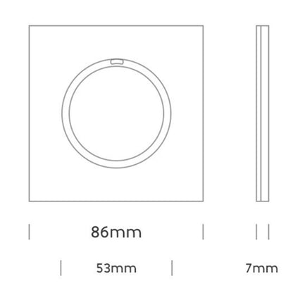 86mm Round LED Tempered Glass Switch Panel, Gold Round Glass, One Open Dual Control, Two Billing Control, Two Open Dual Control, Three Billing Control, Three Open Dual Control, Four Billing Control, Four Open Dual Control, One Open Multiple Control