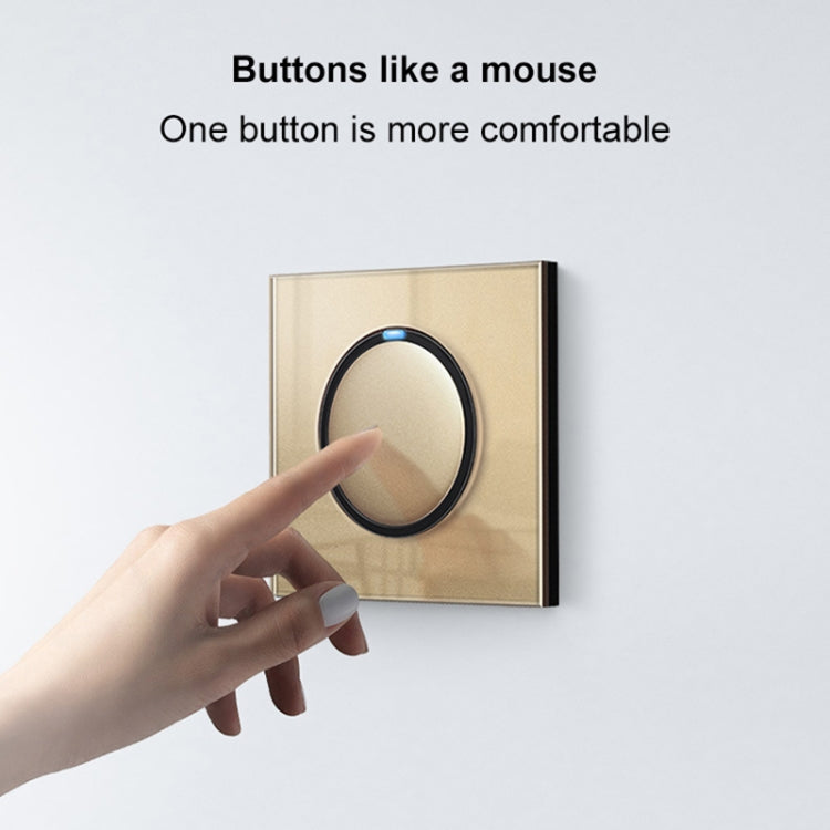 86mm Round LED Tempered Glass Switch Panel, Gold Round Glass, One Open Dual Control, Two Billing Control, Two Open Dual Control, Three Billing Control, Three Open Dual Control, Four Billing Control, Four Open Dual Control, One Open Multiple Control