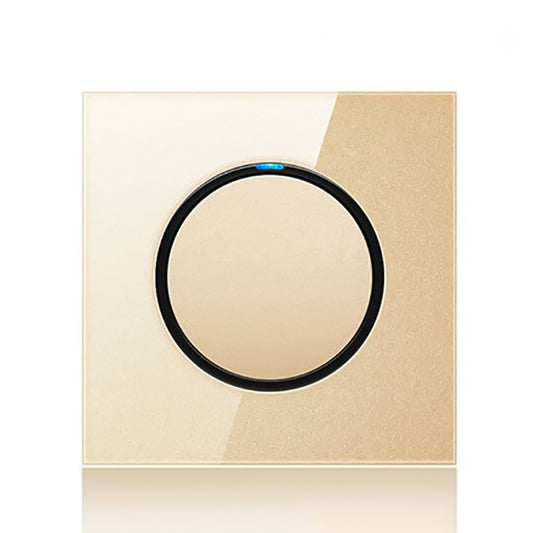 86mm Round LED Tempered Glass Switch Panel, Gold Round Glass, One Open Dual Control, Two Billing Control, Two Open Dual Control, Three Billing Control, Three Open Dual Control, Four Billing Control, Four Open Dual Control, One Open Multiple Control