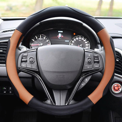Super Fiber Leather Car Universal Anti-skid Steering Wheel Cover, Diameter: 38cm