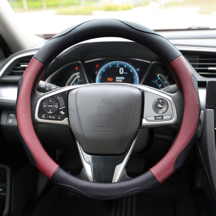 Super Fiber Leather Car Universal Anti-skid Steering Wheel Cover, Diameter: 38cm