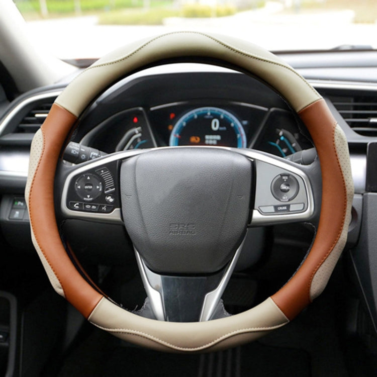 Super Fiber Leather Car Universal Anti-skid Steering Wheel Cover, Diameter: 38cm