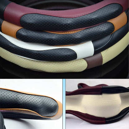Super Fiber Leather Car Universal Anti-skid Steering Wheel Cover, Diameter: 38cm