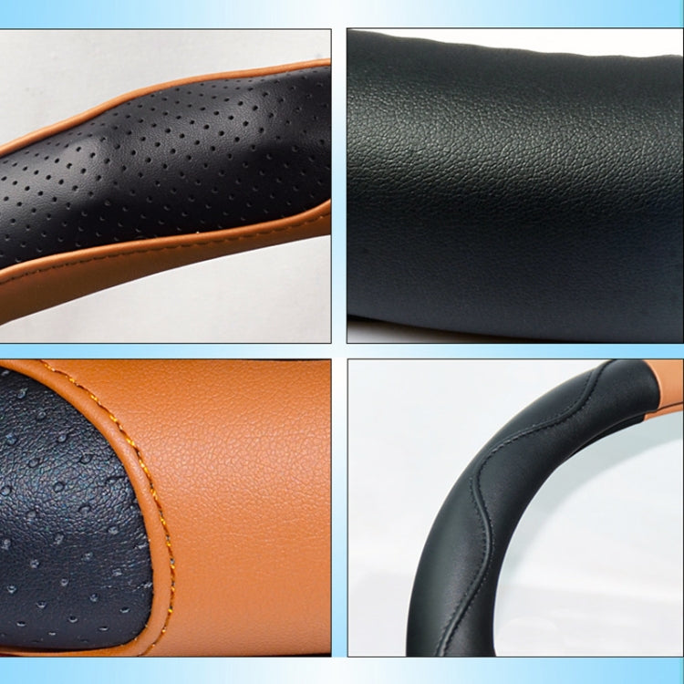 Super Fiber Leather Car Universal Anti-skid Steering Wheel Cover, Diameter: 38cm