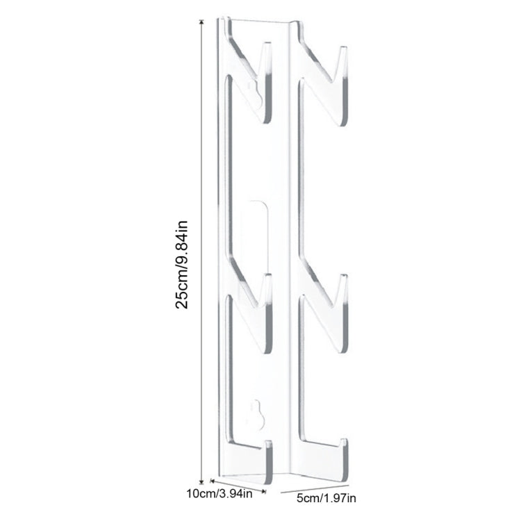2pcs YX072 Acrylic Game Controller and Headphone Wall Mount, YX072