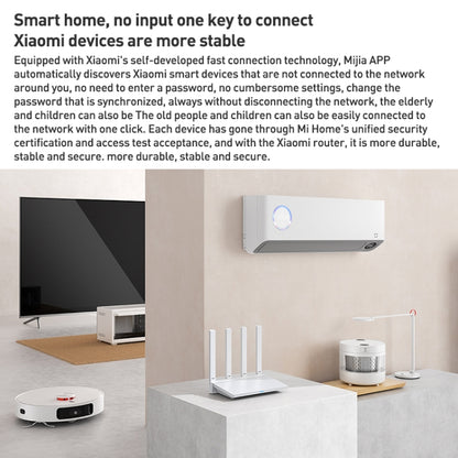 Original Xiaomi AX3000T 2.4GHz/5GHz Dual-band 1.3GHz CPU Router Supports NFC Connection, US Plug, AX3000T