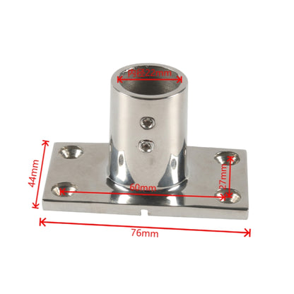 A8767 Ship / Yacht 316 Stainless Steel 90 Degree Square Tube Holder with Screws + Wrench
