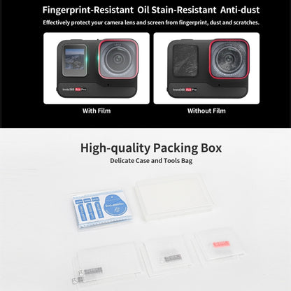 Sunnylife 3 in 1 Rear & Front Screen Lens Explosion proof Film, For Insta360 Ace Pro, For Insta360 Ace
