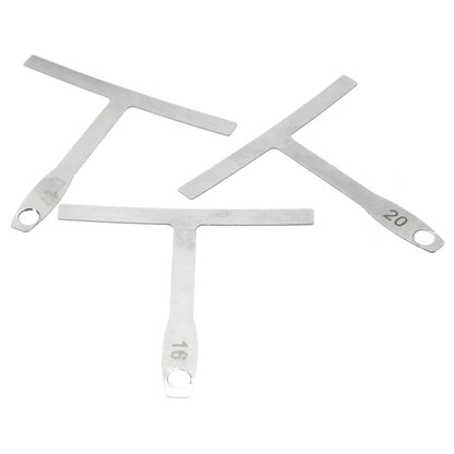 9 in 1 Guitar T-shaped ruler, Neck Fingerboard, Frets Radian, String Yard Radian, Adjustable Measuring Caliper, 9 in 1 Guitar T Ruler
