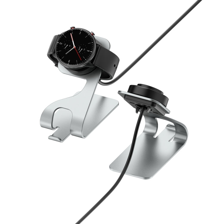 Portable Magnetic Aluminum Alloy Charger Holder, For Amazfit Bip 5 Unity A2324, For Amazfit Active Edge A2212