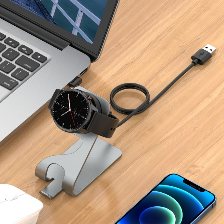 Portable Magnetic Aluminum Alloy Charger Holder, For Amazfit Bip 5 Unity A2324, For Amazfit Active Edge A2212