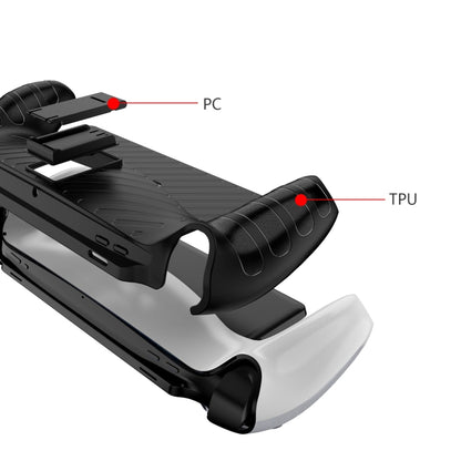 TPU Stripe Game Console Case with Holder, TPU Stripe