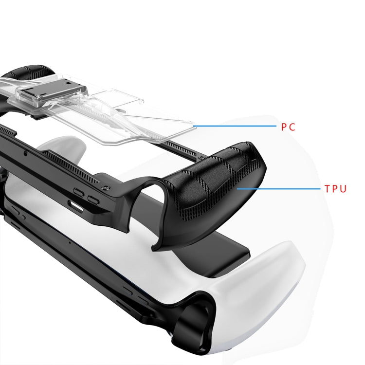 TPU + PC Game Console Protective Case with Holder, TPU + PC
