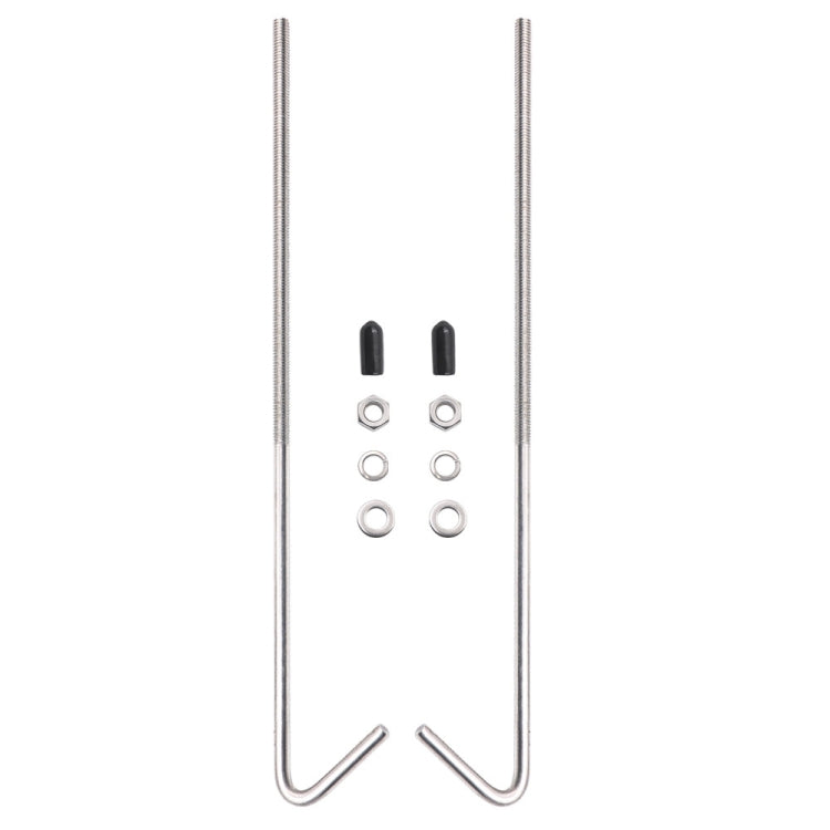 Car Battery Fixing Stainless Steel Bracket Bolt Kit, LS04 8 inch, LS05 10 inch