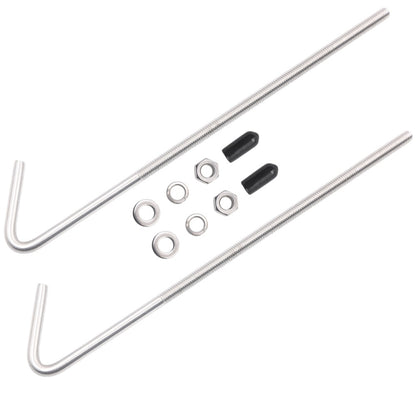 Car Battery Fixing Stainless Steel Bracket Bolt Kit, LS04 8 inch, LS05 10 inch