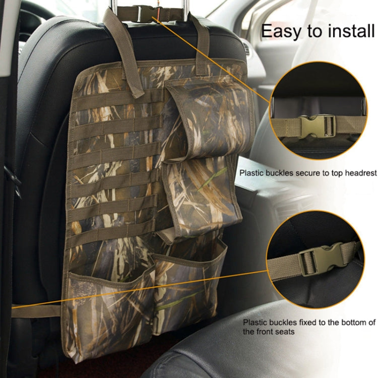 2pcs / Set Car Front Seat Back Camouflage Storage Bag Car Hanging Organiser