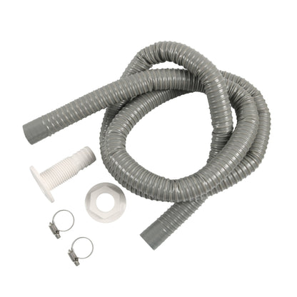 12V-1100GPH Boat / RV Bilge Sump Water Pump with Grey Drain Pipe, with Grey Drain Pipe