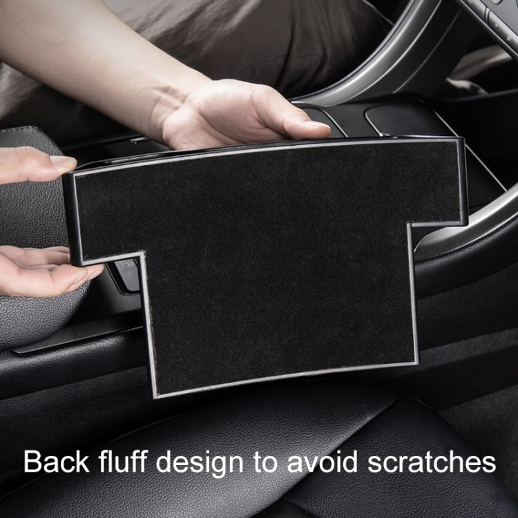 Car Multi-functional Console Box Cup Holder Seat Gap Side Storage Box, Frizzled Feather Style, Grey Front Passenger Seat, Grey Main Driver Seat, Red Front Passenger Seat, Red Main Driver Seat