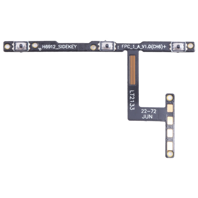 OEM Power Button & Volume Button Flex Cable, For Tecno Spark 30 Pro KL7, For Tecno Spark 30 4G KL6, For Tecno Spark 30C, For Tecno Pova 6 Neo, For Tecno Pova 6, For Tecno Camon 30 Pro CL8, For Tecno Pova 6 Pro LI9, For Tecno Spark 20C BG7n...