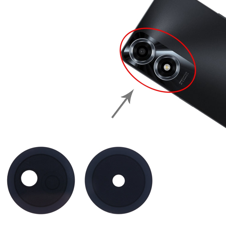 10set Back Camera Lens, For OPPO A2X, For OPPO A18, For OPPO A38, For OPPO A58 4G CPH2529, For OPPO A98 5G CPH2529, For OPPO A79 5G