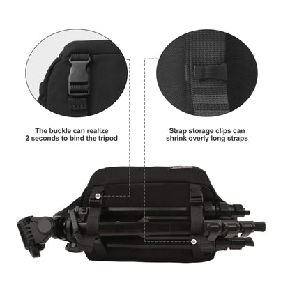 Cwatcun D67 Crossbody Camera Bag Photography Lens Shoulder Bag, 30.5 x 16.5 x 20cm L, 36 x 21 x 24cm XL