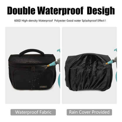 Cwatcun D67 Crossbody Camera Bag Photography Lens Shoulder Bag, 30.5 x 16.5 x 20cm L, 36 x 21 x 24cm XL